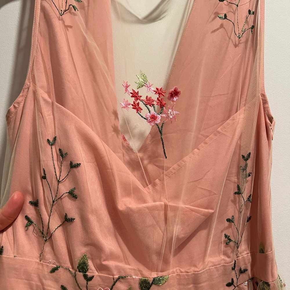 Petal and Pup - Wonderland floral embroidery midi dress - Picture 6 of 10